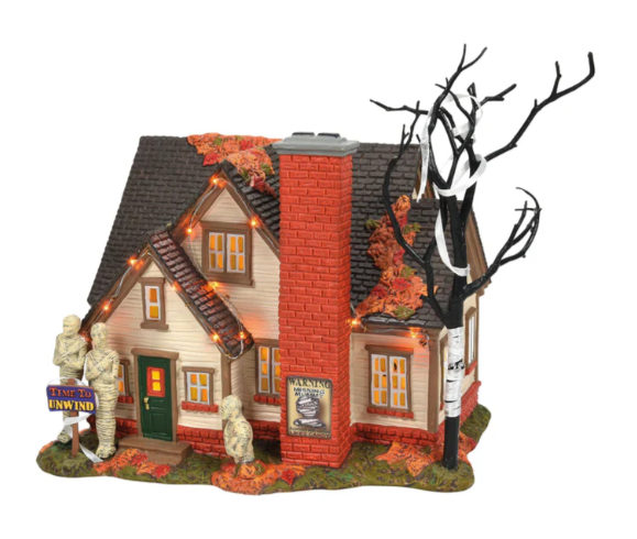 Department 56. THE MUMMY HOUSE. Halloween Village Building, 6007783