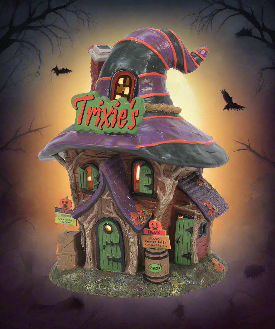 Department 56. TRIXIE'S TREATS & TREATS. Witch Hollow. Halloween Village Building, 6011438