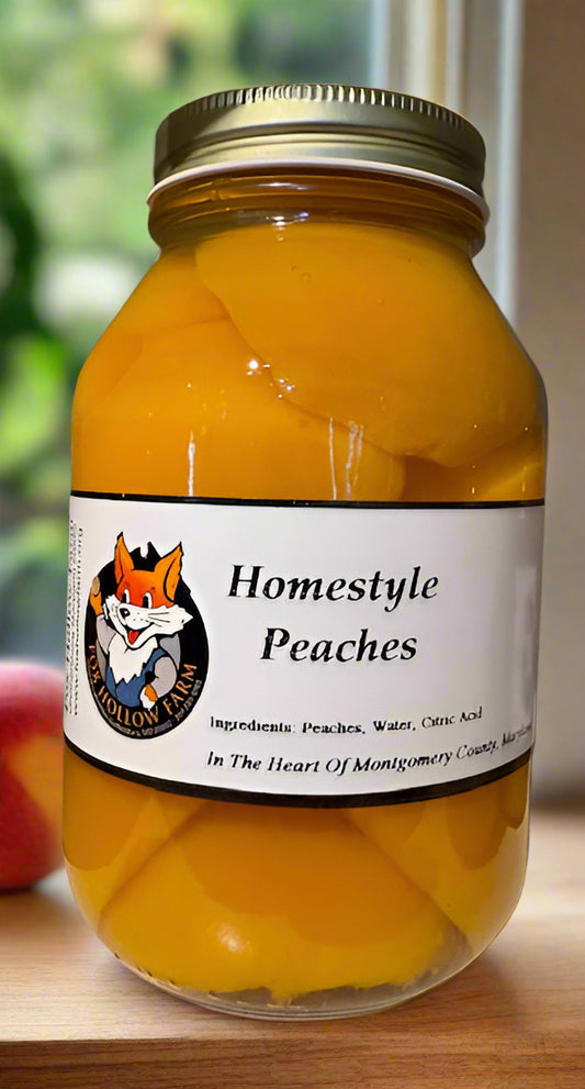 Homestyle Peach Halves - Fresh From The Farm 32oz Jar