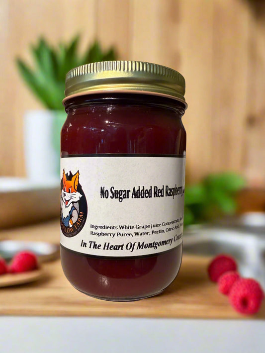 No Sugar Added Red Raspberry Jam
