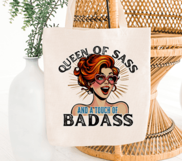 Queen Of Sass Jumbo Tote