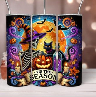 Tis The Season 20 oz Tumbler Stainless Steel Straw 3PC Set