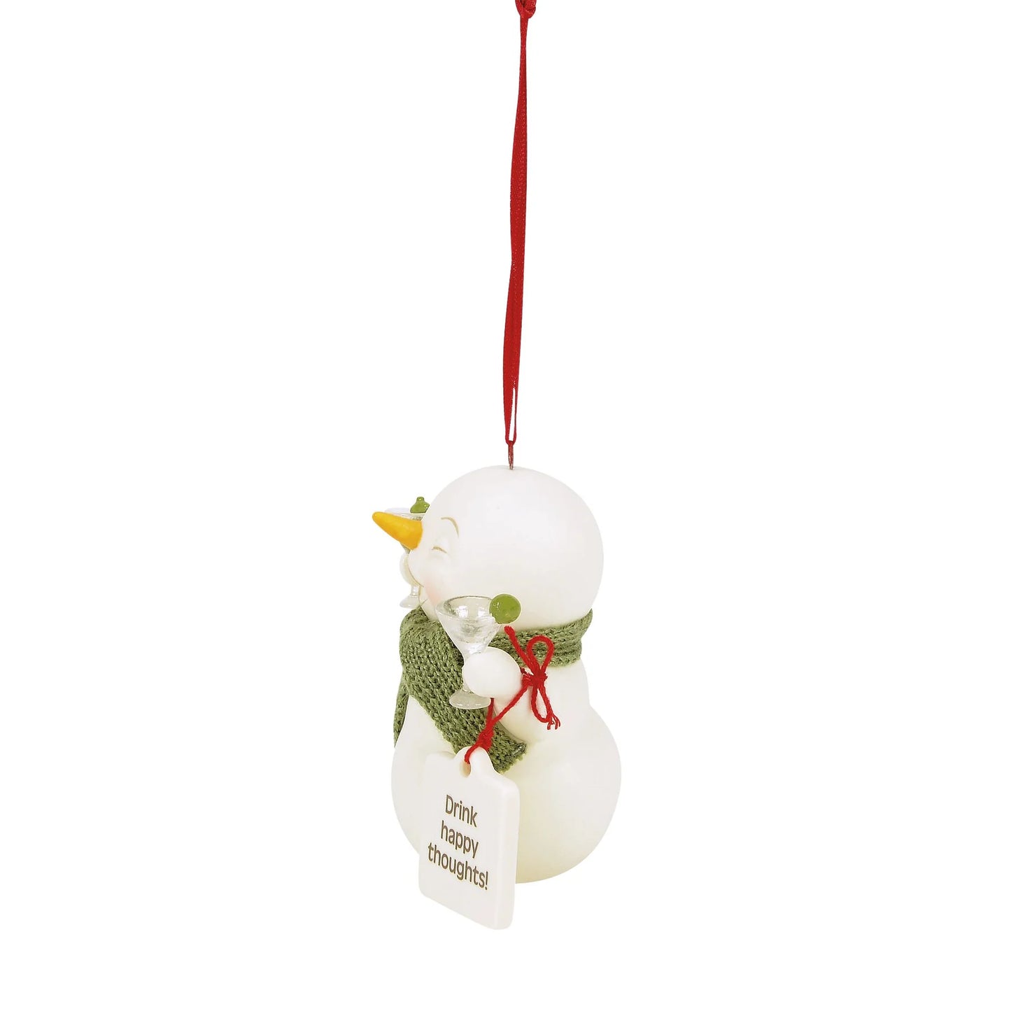 Drink Happy Thoughts - Snowpinion # 6018175 New Department 56 Ornament