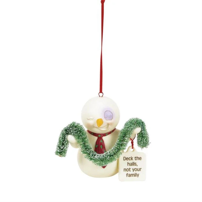 Deck The Halls, Not Your Family Snowpinion # 6018182 Department 56 Ornament
