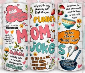 Mom 20 oz Tumbler Stainless Steel Straw 3PC Set