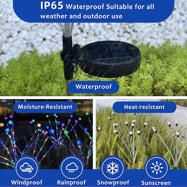 Outdoor Solar Powered Firefly Garden Light