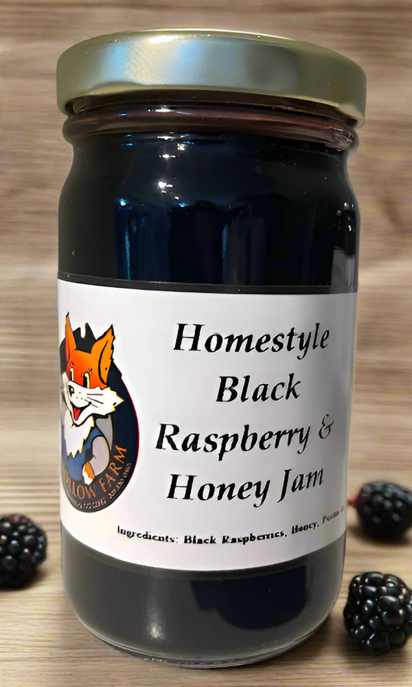 Homestyle Black Raspberry & Honey Jam – Fox Hollow Farm Market LLC.