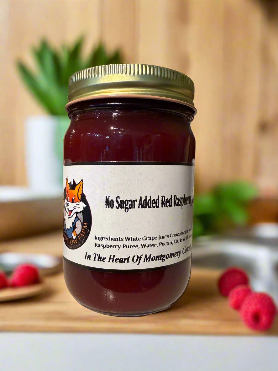 No Sugar Added Red Raspberry Jam