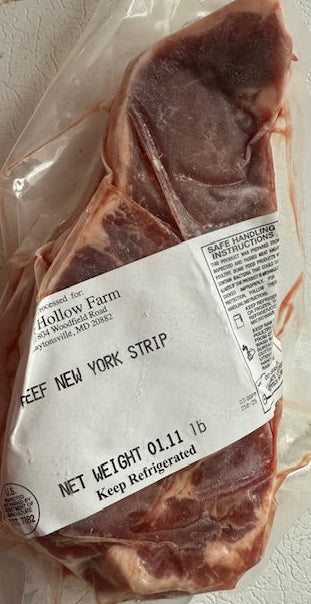 Hereford Beef New York Strip Steaks 100% Grass-Fed & Finished