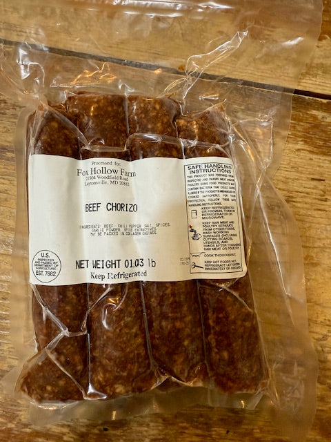 Hereford Beef Chorizo Sausages 100% Grass-Fed & Finished