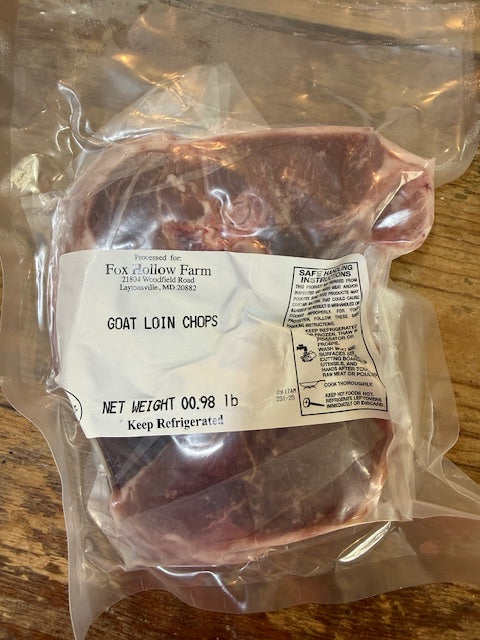 Goat Cabrito - Premium Loin Chops pkd/3 100% Grass-Fed & Finished