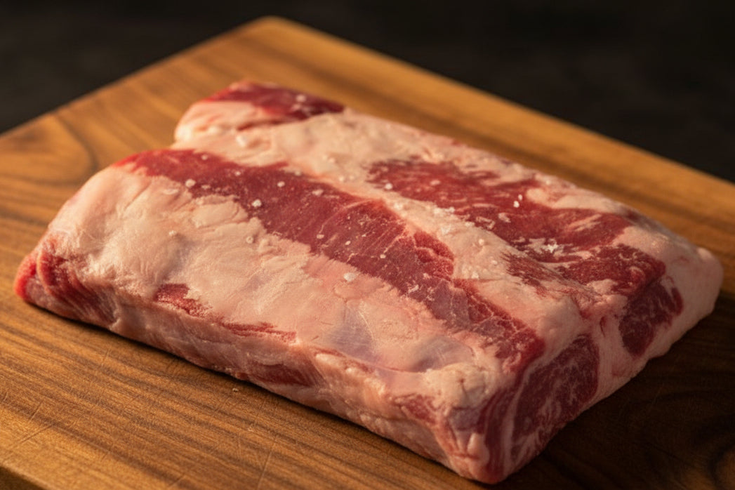 Hereford Beef Belly (Navel) Slab Bacon 100% Grass-Fed & Finished