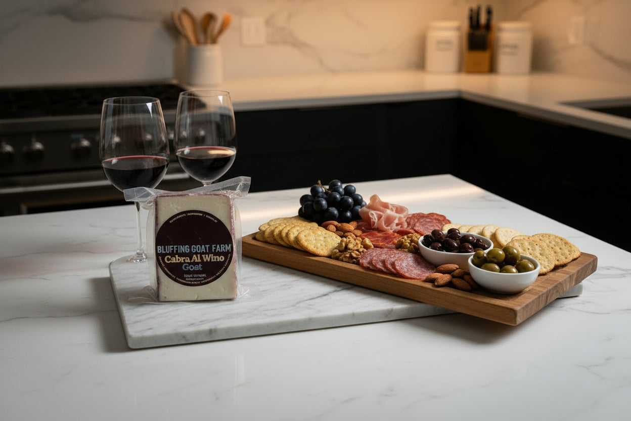 Goat Milk Cabra Al Vino Cheese Red Wine