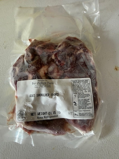 Goat Cabrito Shoulder Steak 1' Thick pk/2 100% Grass-Fed & Finished