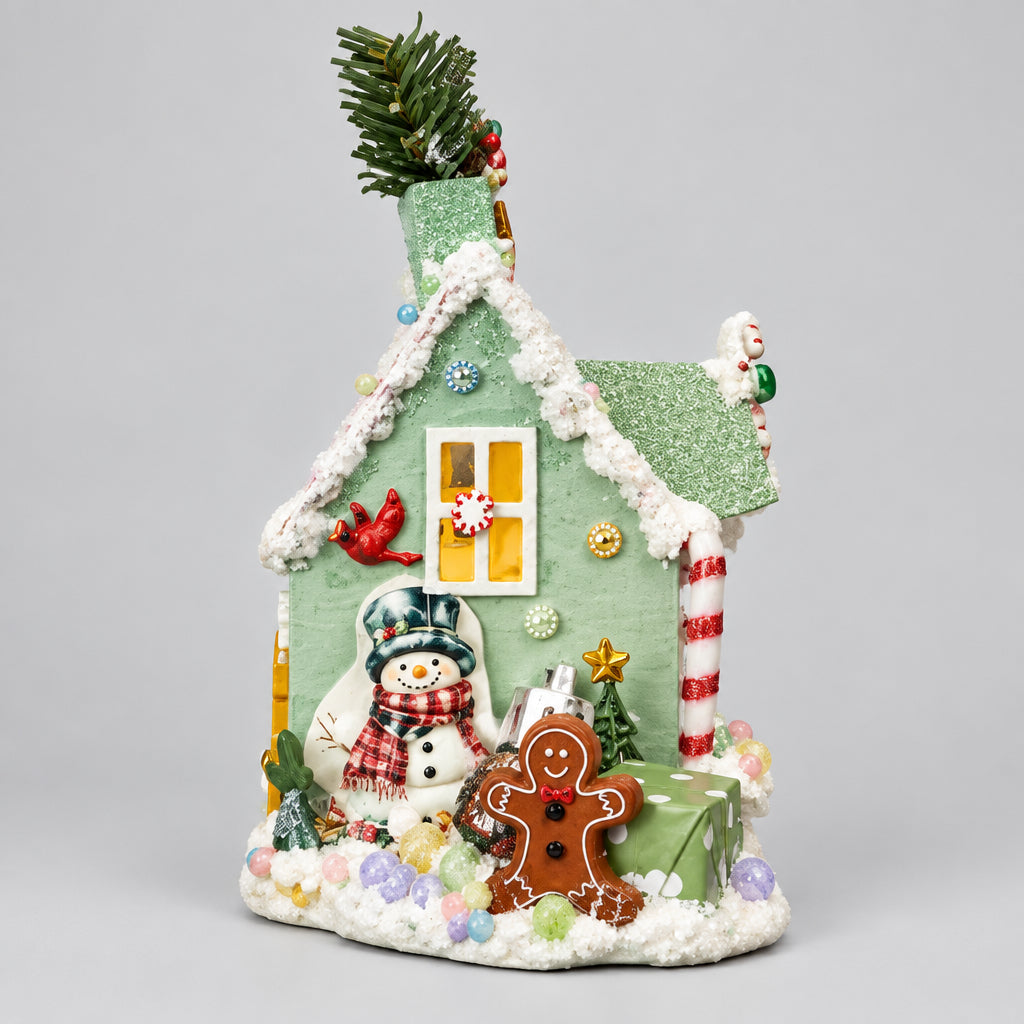 Glitter Christmas Cottage - Lit & Unbelievably Cute - Made Locally In Montgomery County