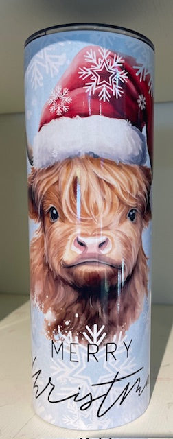 20 oz Tumbler Ms. Claus Highlander