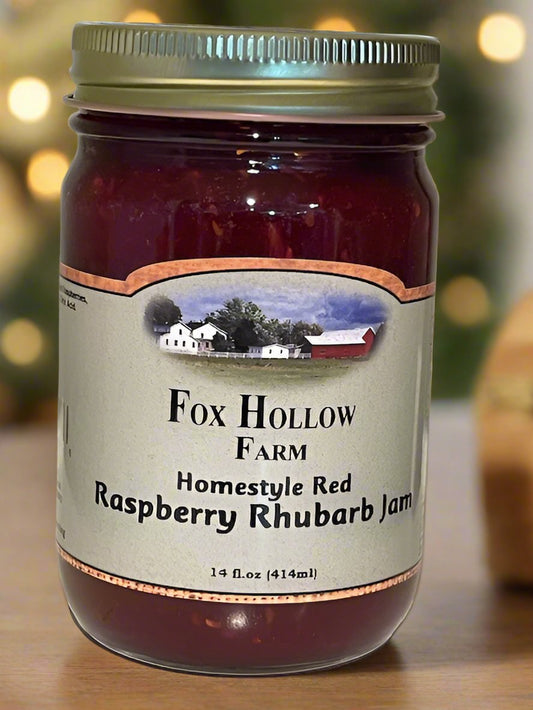 Homestyle Raspberry Rhubarb Jam