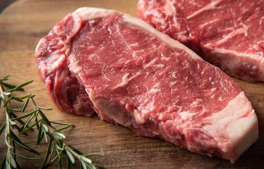 Hereford Beef New York Strip Steaks 100% Grass-Fed & Finished